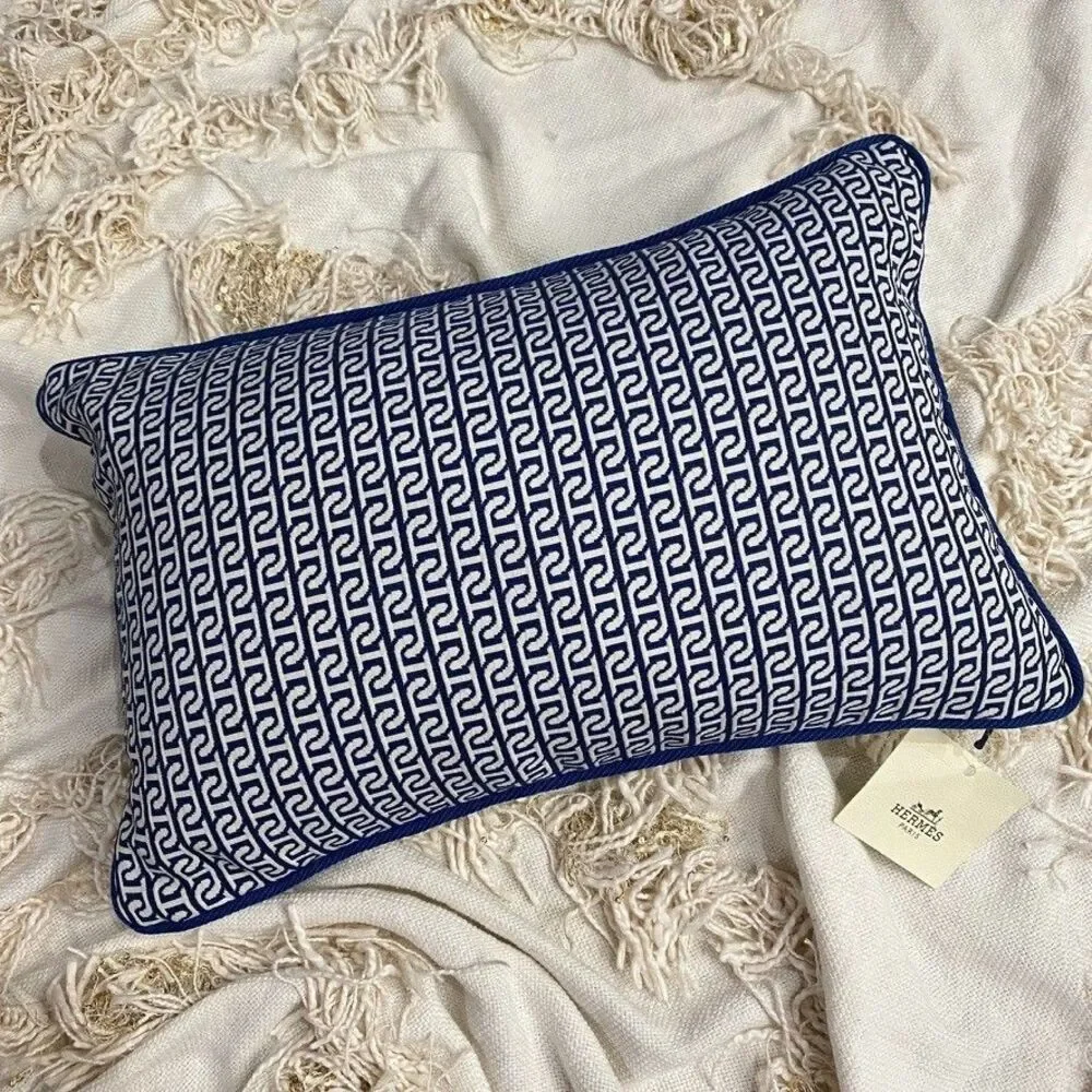 Hermes Mini Circuit Outdoor Cushion PIllow Atlantique Links NEW